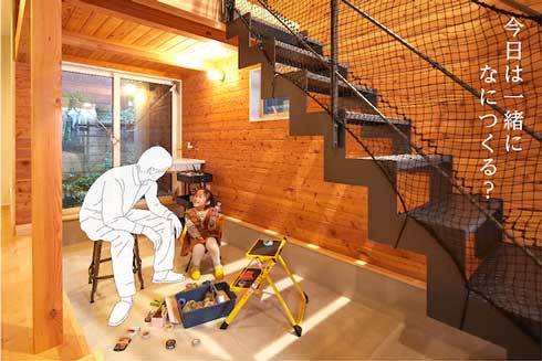 モデルファミリー付き モデルハウス 家族 妻 娘 疑似体験 体験会 リガード