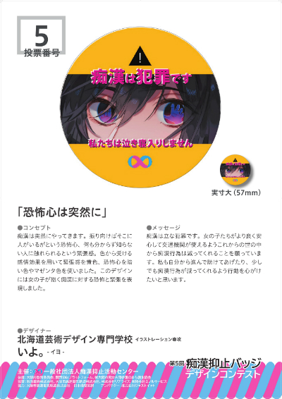 第5回痴漢抑止バッジデザインコンテスト
