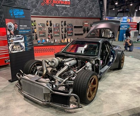 電飾映え系魔改造RX-7！ATLAS YM-34シャーシ 車載側AMメカつき