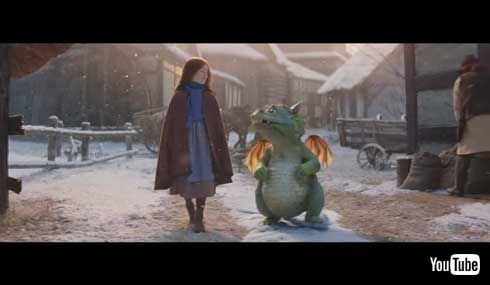 英 イギリス 百貨店 ジョン・ルイス 2019 クリスマス CM ドラゴン エドガー