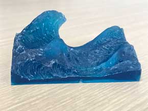 富嶽三十六景 神奈川沖浪裏 立体化 レジン ハンドメイド Jade