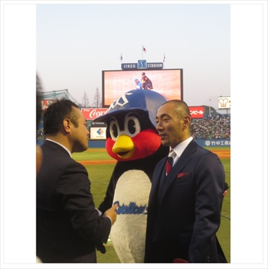 つば九郎 東京ヤクルトスワローズ マスコット ファン感謝デー ブログ 期間限定 ファン感 始球式