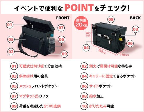 コミケ用ミーティングバッグ 一般販売 コクヨ カウネット 同人誌