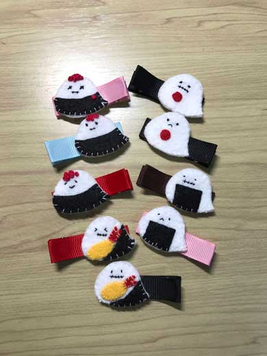 おにぎり リュック ハンドメイド お母さん 手作り 裁縫 娘さん