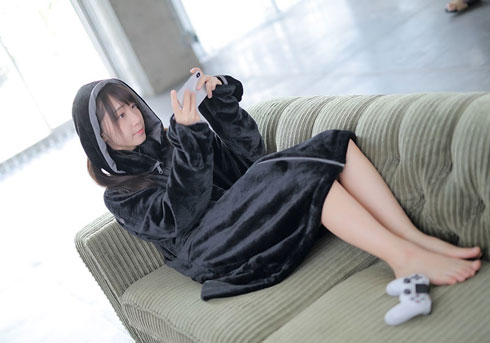 着る毛布 ダメ着4G LITE ライト ポンチョ 全身 防寒着 ゲーマー