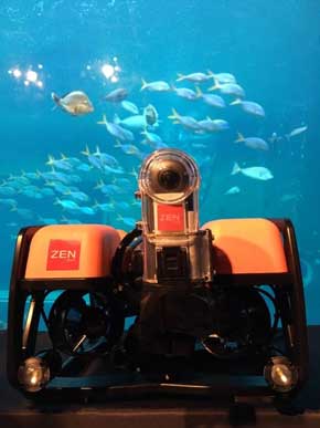 Virtual Ocean Project 横浜・八景島シーパラダイス 水中ドローン VR 潜水