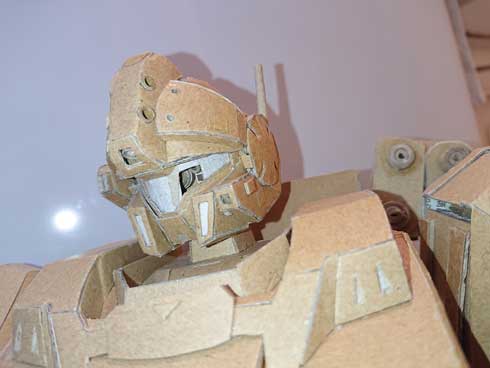 100％ ダンボール のみ ガンダムUC ジェスタ 制作 フル稼働 ダンボール作家