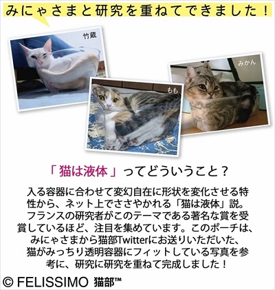 猫は液体ポーチ