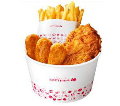 ロッテリア 500円クリぼっチキンパック クリスマス パック 期間限定 おひとり