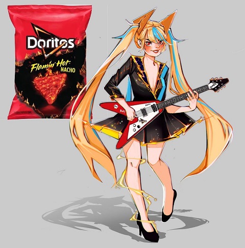 食べ物を擬人化したイラスト