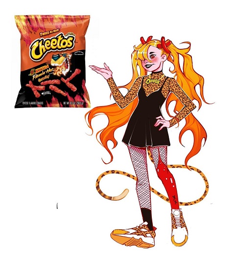 食べ物を擬人化したイラスト