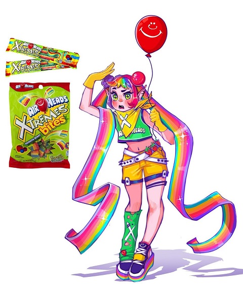 食べ物を擬人化したイラスト