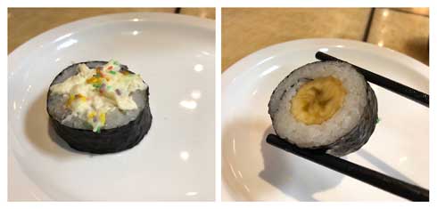 フィンランド ヘルシンキ クリスマストッピング バナナ巻き 寿司