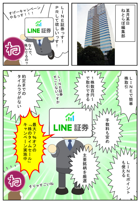 LINE証券のPRポイント
