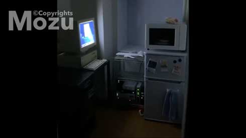 こびとの秘密基地 ミニチュア 手作り Mozu 部屋 コンセント 壁 展覧会