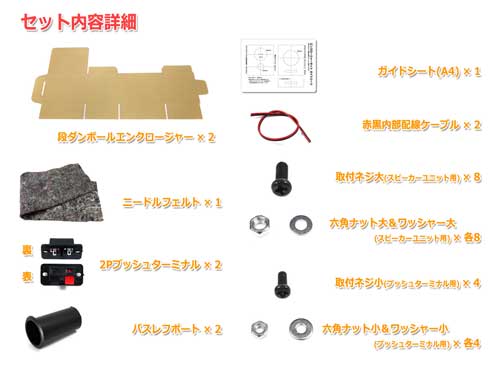 ダンボール製 スピーカー 自作 エンクロージャーキット だんすぴkit ノースフラットジャパン