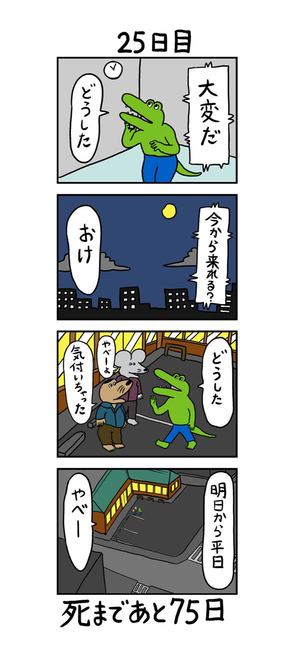 100日後に死ぬワニ