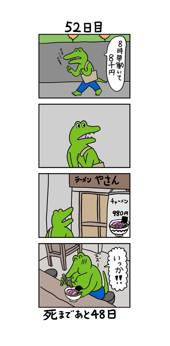100日後に死ぬワニ