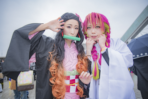 コミケ コスプレ コミックマーケット97 C97 鬼滅の刃 禰豆子 甘露寺蜜璃