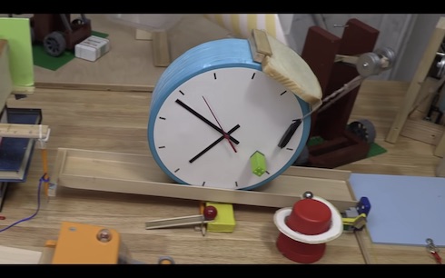 This machine makes a sandwich and feeds it to me