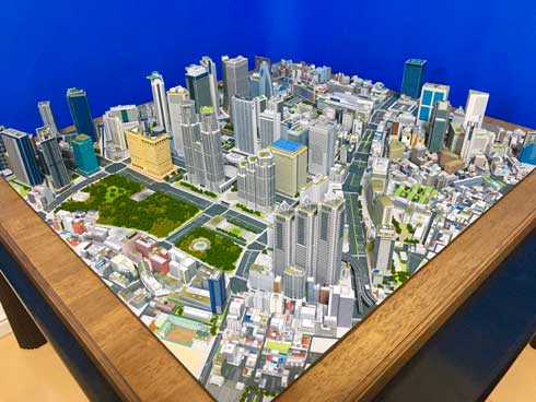 新宿都市模型 製作期間4年 紙 新宿 模型 自作 ペーパークラフト トシ