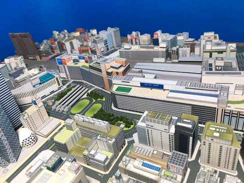 新宿都市模型 製作期間4年 紙 新宿 模型 自作 ペーパークラフト トシ