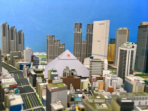 新宿都市模型 製作期間4年 紙 新宿 模型 自作 ペーパークラフト トシ