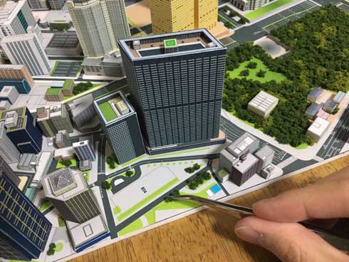 新宿都市模型 製作期間4年 紙 新宿 模型 自作 ペーパークラフト トシ