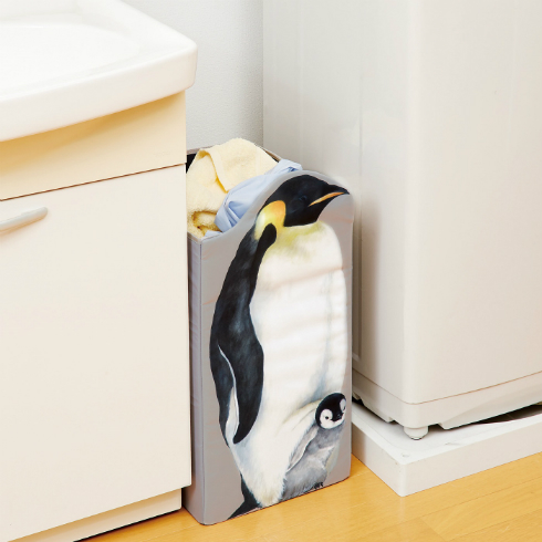 コウテイペンギン親子と暮らす収納ボックス