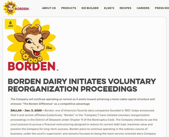 Borden Dairyリリース