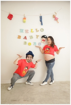 キンタロー。 妊娠 夫 ブログ マタニティフォト ワタベウエディング