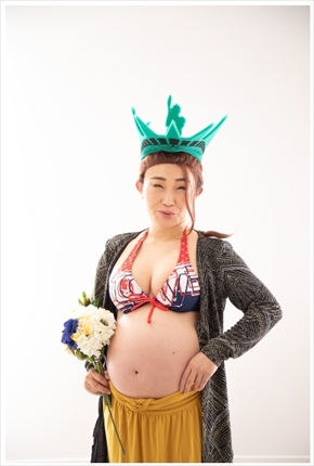 キンタロー。 妊娠 夫 ブログ マタニティフォト ワタベウエディング
