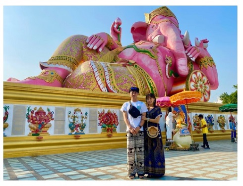 小島よしお あい タイ 旅行 ガネーシャ