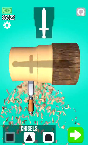 木工旋盤ゲーム