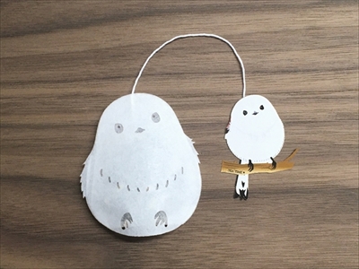 シマエナガのティーバッグ