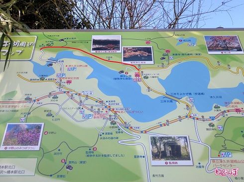 津久井湖の北側を回ります