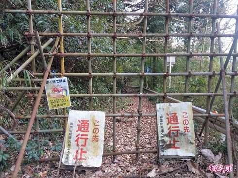 ここから名手の「壁」までの約1.2キロは完全なる「廃道」。通行はできませんし、してはいけません