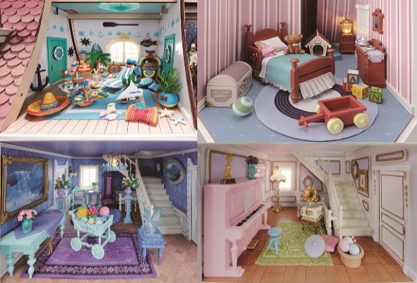 ディズニーの世界観がつまったドールハウスが作れる！ 全部