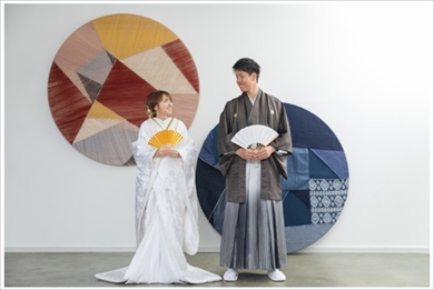 紺野あさ美 和装前撮り 結婚式 ブログ ウエディングフォト 夫婦 杉浦稔大 白無垢 色打掛