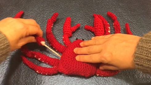 ズワイガニ カニ 蟹 あみぐるみ