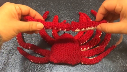 ズワイガニ カニ 蟹 あみぐるみ