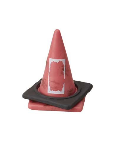 ボロボロパイロン 三角コーン カプセルトイ ミニチュア エポック社