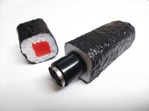 食品サンプル ながお食研 アスパラベーコン 印鑑カバー シヤチハタ