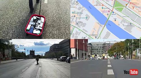 99台のスマホを運ぶ謎の男性 Googleマップで仮想交通渋滞を作り出す動画が話題