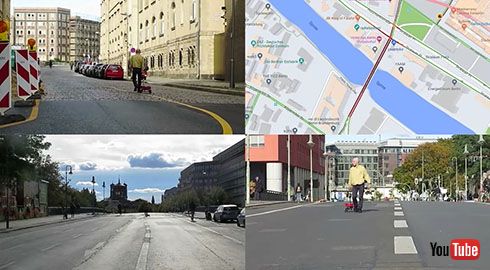 99台のスマホを運ぶ謎の男性 Googleマップで仮想交通渋滞を作り出す動画が話題