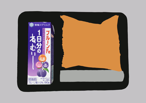 鉄分飲料を描いたところ