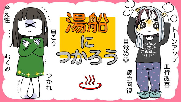 湯船につかろう