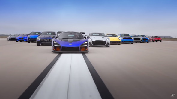 ドラッグレース スーパーカー 世界最速