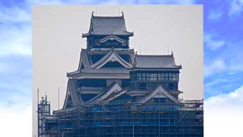 熊本城 復旧 定点 写真 動画