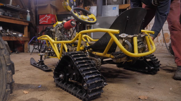 キッズカー スノーモービル 改造